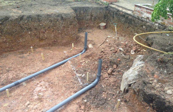 Concrete reinforced Koi Pond with Island (Leicestershire)