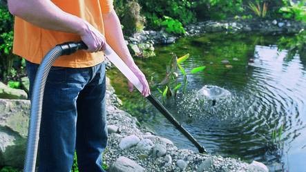 Vacuuming of Pond